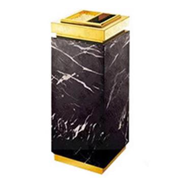 康邦洁 全石金盖座地烟灰桶钛金 30*30*68cm BJ-7A