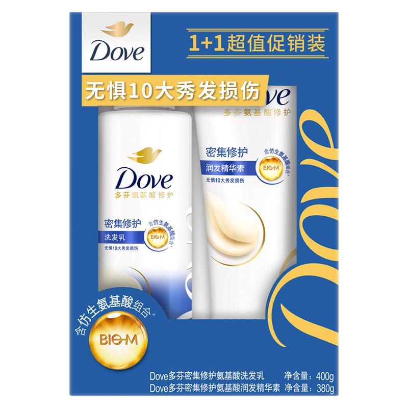 多芬 洗发乳套装 滋养水润400+380g
