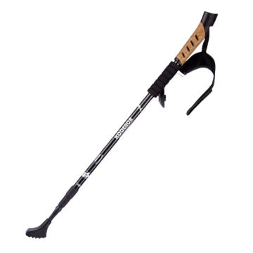 三极户外 户外健走杖铝合金直柄登山杖135cm TP3910 黑色