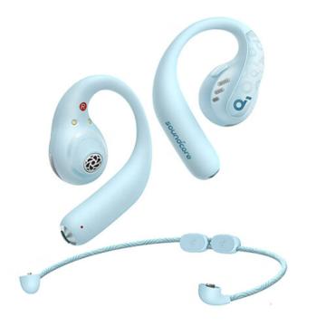 声阔 跃线2合1不入耳蓝牙耳机无线运动跑步骑行46H续航 AeroFit Pro 蓝