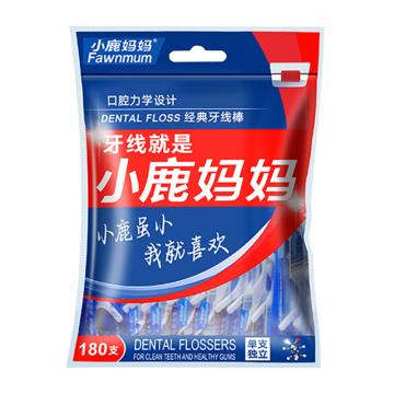 小鹿妈妈 经典牙线棒单支独立装 180支/袋