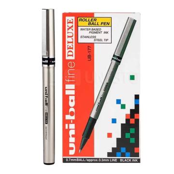 UNI 三菱直液式拔帽中性笔0.7mm UB-177/黑色