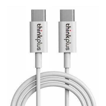 ThinkPlus 数据线USB-Type-C转USB-Type-C快充 5A 100W 1米 白色 CC510B