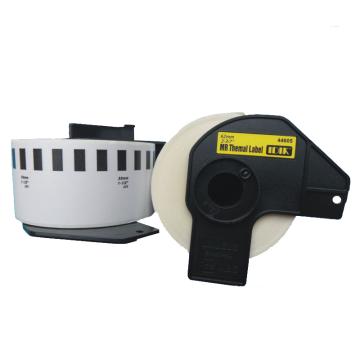 兄弟 DK色带62mm*30.48m 黄底/黑字 DK-44605（易揭）