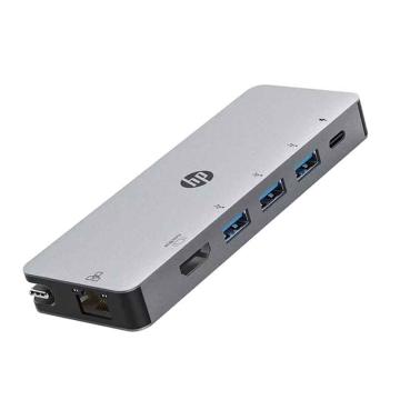 HP Typec六合一拓展坞USB-C转接头 HUB集线器 HDMI+RJ45网口 2SM31PA