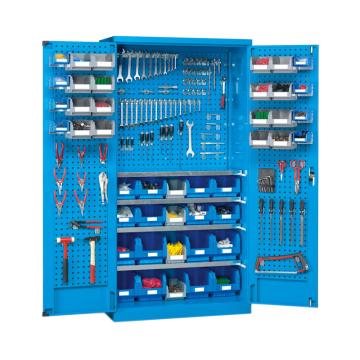 位邦 双开门工具柜，含零件盒和挂钩尺寸(mm):1023×555×2000 HK8320 02