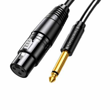 绿联 卡农线话筒麦克风6.5mm黑色 5米 20721