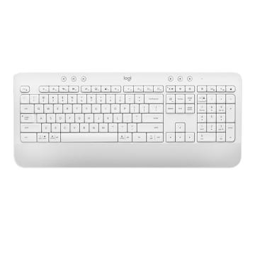 Logitech/罗技 无线蓝牙键盘商务办公键盘带掌托 K650 白