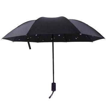 雨宝 樱花黑胶太阳伞防紫外线遮阳伞 （款式随机）