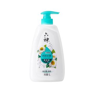 六神 清新沁爽沐浴露 杭白菊+茉莉 清爽型1000ml