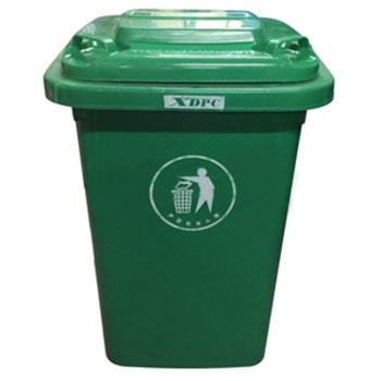 功成狮 塑料垃圾桶不带轮 50L 绿