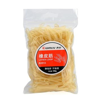齐心 橡皮筋100g B3513黄