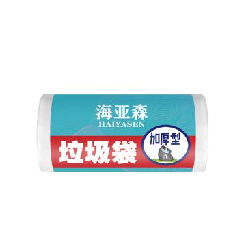 海亚森 加厚型垃圾袋60cm*80cm 白色 单面1.3S 15只/卷 TK-8013