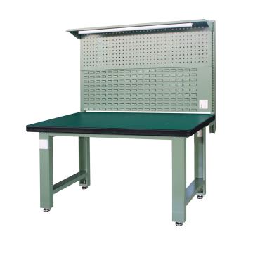 信高 重型工作台，1.8m (带后挂板) 绿色（RAL6011） XFH-1800G