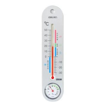 deli/得力 室内温湿度计 9013 银色（大包装）