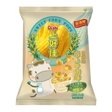 上好佳 休闲零食 田园泡 80g*12袋 恋上牛奶味