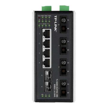 TP-LINK/普联 工业交换机环网二层管理工业交换机 4千兆电口 2千兆光口 4对SC光纤口 4路串口 TL-IS200-4G2F4SC-4RS
