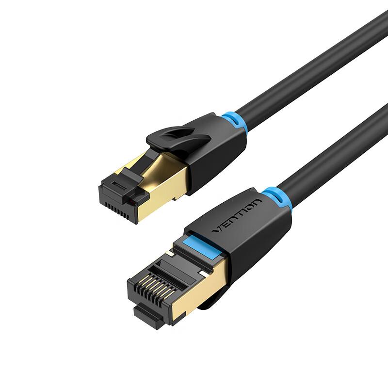 VENTION 威迅 八类双屏蔽跳线 0.5米 IKABD黑色