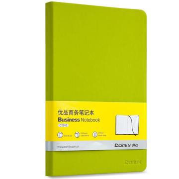 齐心 皮面笔记本A5/122张 C5902绿