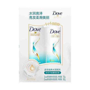 多芬 洗发乳超值套装 滋养水润(700+380)克