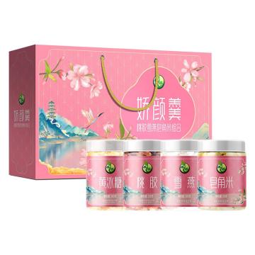 鸿业 桃胶雪燕皂角米礼盒 480g