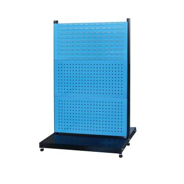 信高 固定型双面物料架(4方孔2百叶)，960×630×1515mm，散件发货，安装费另询 KR-2342