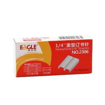 益而高 订书针23/6 1000枚/盒 （12盒/包） 2306