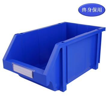 Raxwell 组立背挂斜口盒(可纵向分隔)TK008，外尺寸:370×214×175，全新料，蓝色(标签牌1+标签纸1+立柱4) RHSS4525