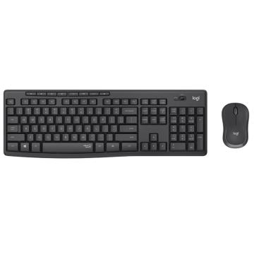 Logitech/罗技 键鼠套装无线轻音键鼠套装 MK295（黑色）