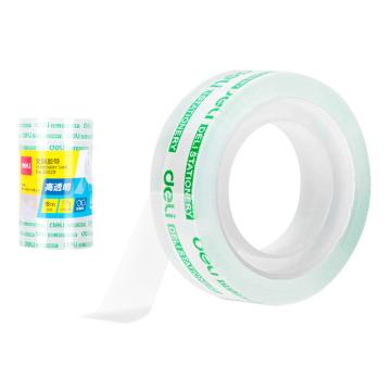 deli/得力 透明文具胶带12mm*18m（6卷/筒） 30029透明