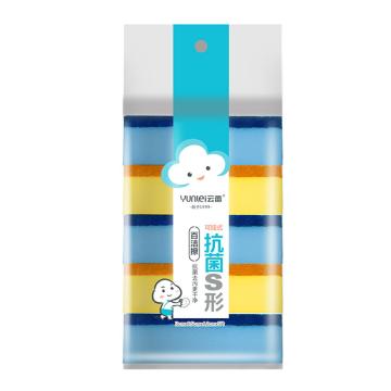 云蕾 百洁擦可挂式抗菌 5片 S形