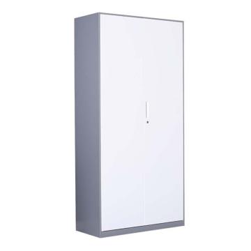企诺 灰框白门对开文件柜文件柜铁皮柜带锁资料柜900*400*1850mm QN-GW-208