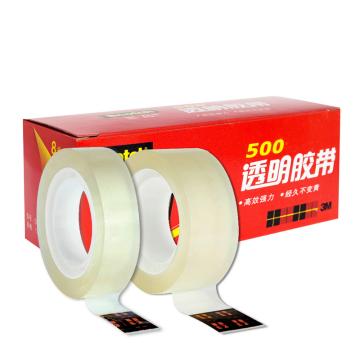 3M 500透明胶带 500 18MM*15M