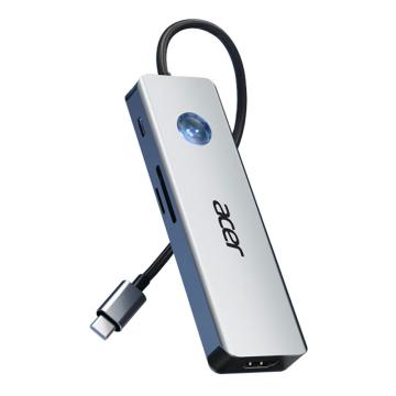 Acer/宏碁 8口拓展坞带线 PD100W*1 SD卡*2 hdmi*1 typec*2 usb3.0*2 HY41-T8