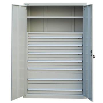 锐德 1层层板铁门型置物柜外形尺寸(mm):1000W×600D×1800H C106018D7