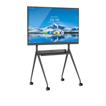 IQ 移动支架智慧屏电视机落地移动支架 V型结构 一体成型 适用于50-55英寸 承重55kg 黑色 IQ55TV-1P-（W/S/B)