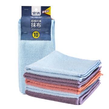 宜洁 超细纤维抹布10片装28cm*28cm Y-9336 10片