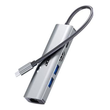 Acer/宏碁 5口拓展坞带线PD100*1 HDMI*1 USB3.0*1 usb2.0*1 百兆网口*1 HY41-T5百兆（新模型）