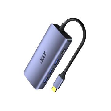 Acer/宏碁 扩展坞太空灰铝壳 USB3.0X3 HDMIX1 SD/TF卡槽X1 0.2米 C802-6D