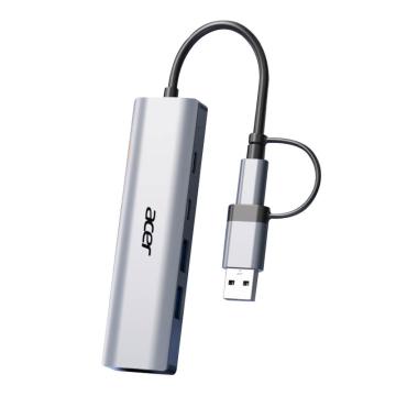 Acer/宏碁 6口拓展坞typec*2 USB3.2*2 5v充电口*1 HY41-T4(3.2-C版)