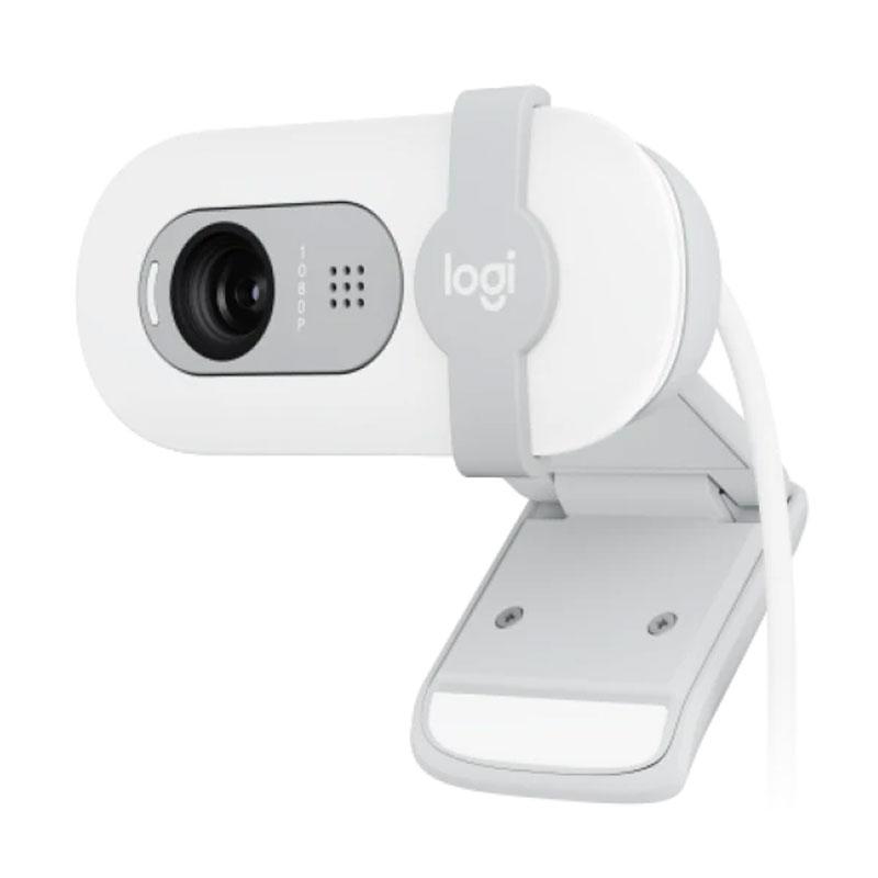 Logitech/罗技 网络摄像头 BRIO 90白色 直播笔记本台式电脑 1080P