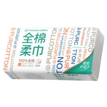 全棉时代 全棉柔巾 200mm×200mm,45gsm,80片/包