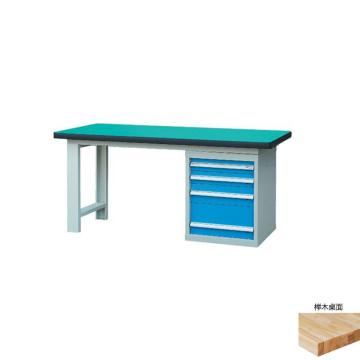 锐德 50mm榉木桌面单侧4抽柜重型工作桌1800W×750D×800H，载重:1000kg，不含安装 RD1803AJ