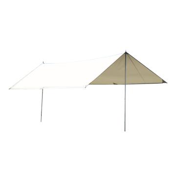 三极户外 户外露营天幕防雨遮阳棚布 TP2383 米白(无涂银)3*3m