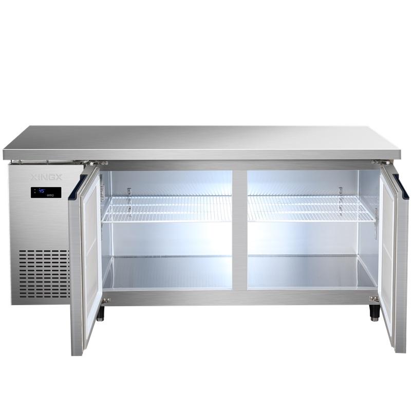 星星 卧式冷冻不锈钢工作台，400L，2级能效，直冷 KTD-1580M