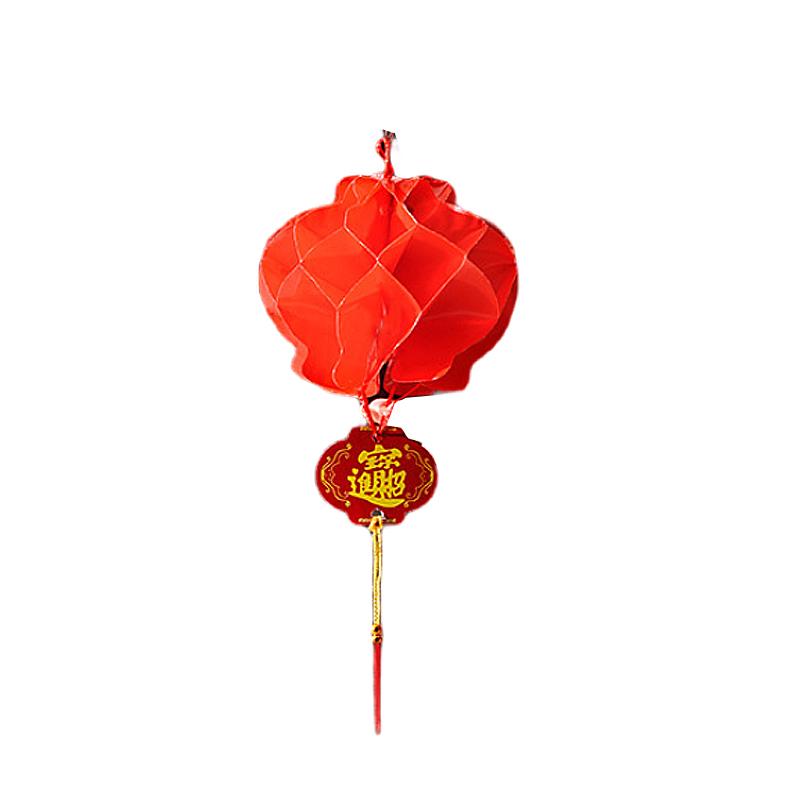 月桐 新年春节灯笼挂饰15cm【升级特厚】纸灯笼（10个装） 灯笼12*10cm 整体长度30cm YT-XCCDLM2