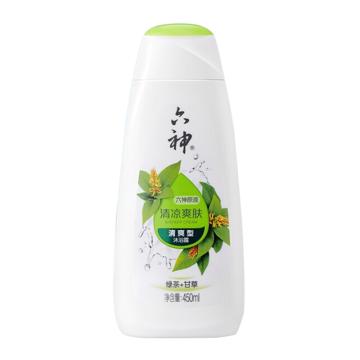 六神 绿茶清凉爽肤沐浴露 六神清凉爽肤沐浴露450ml（绿茶+甘草）