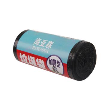 海亚森 加厚型垃圾袋50cm*60cm 黑色 单面1S 30只/卷 TK-8004