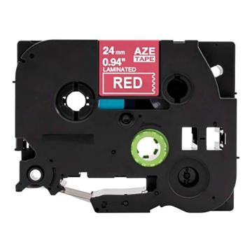 功成狮 标签色带，AZE-455GCDY0271 宽度24mm 红底白字，适用于兄弟ＴＺ系列标签机 GCDY0271