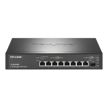 TP-LINK/普联 交换机2.5G以太网POE云管理交换机 8个2.5G电口 1个万兆光口 TL-SE2109P